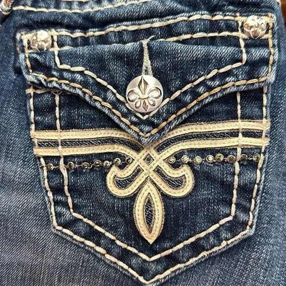 Rock Revival Penny Ultra Low Rise Boot Cut Jeans Sz 24 VG-EUC Buckle Exclusive - Picture 7 of 16